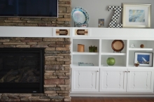 Painted Display Shelving / right side